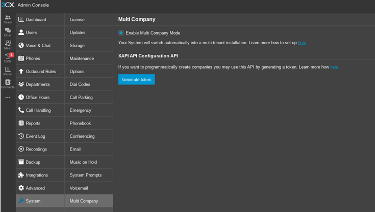 Hosting Multiple Tenants on a Dedicated 3CX