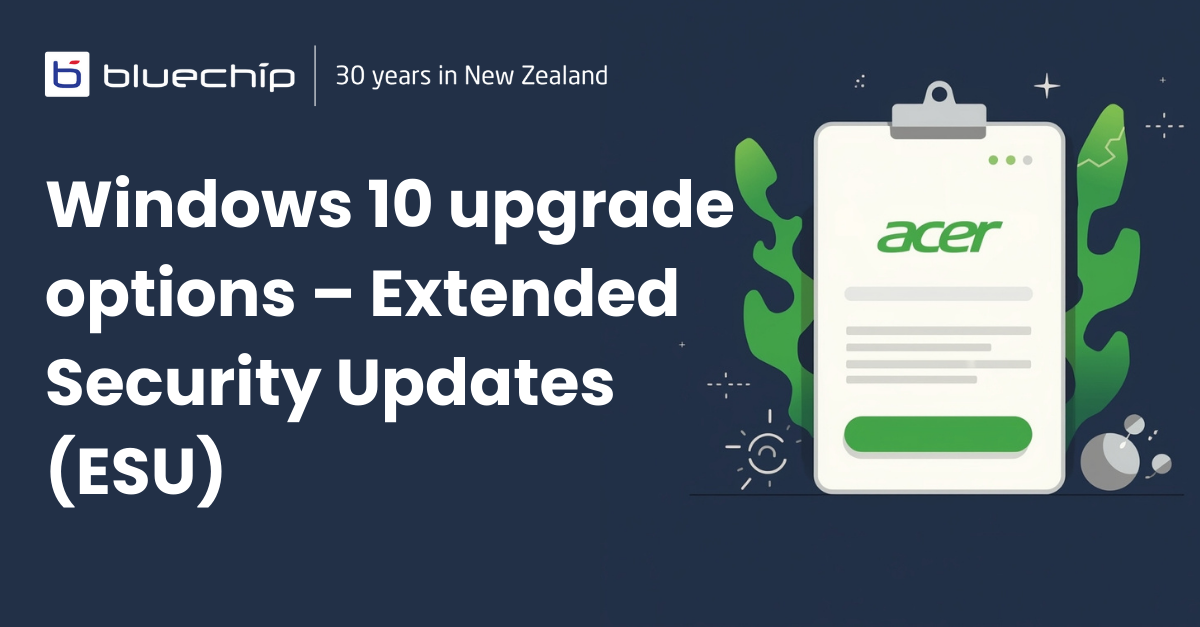 Windows 10 upgrade options – Extended Security Updates (ESU) 