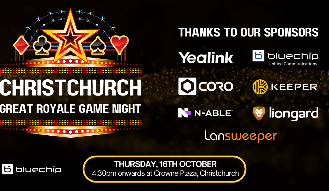 Bluechip IT Great Royale Christchurch Game Night
