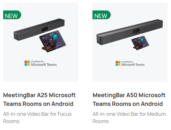 Yealink A25 and A50 meeting bar image 2 promotions