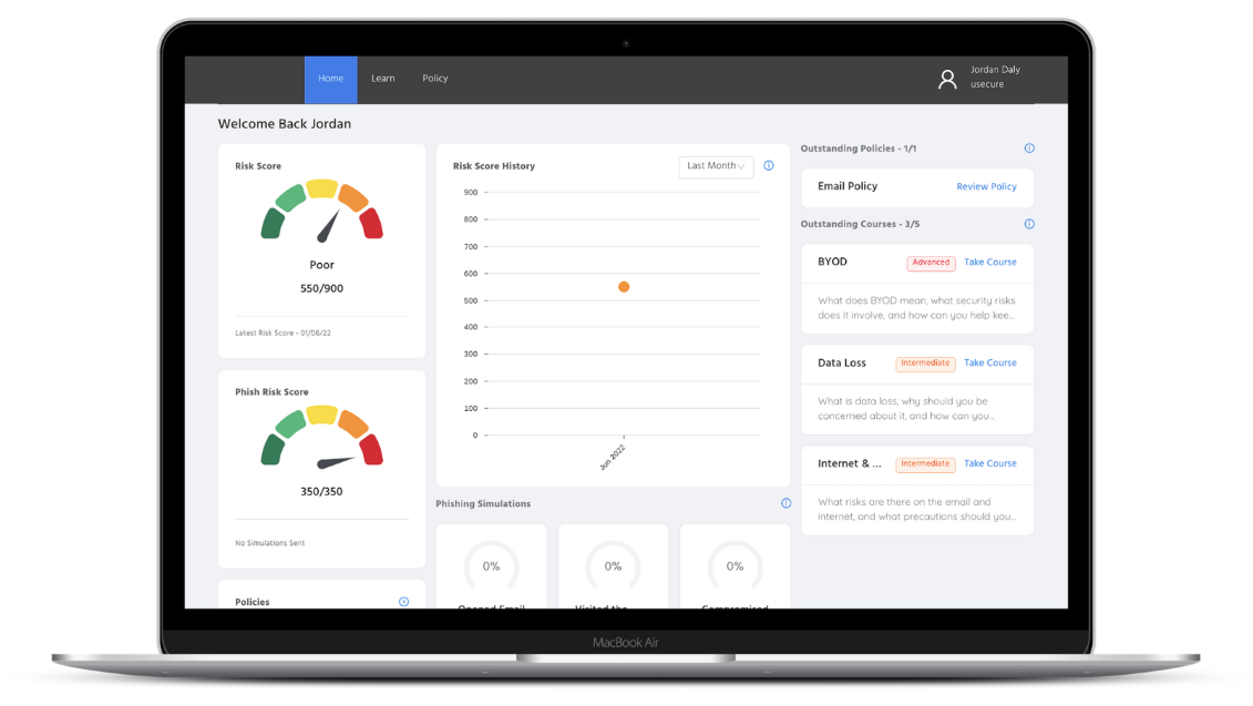 usecure End User Portal